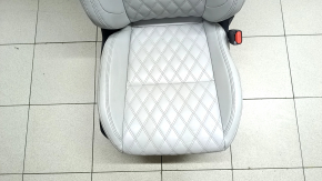 Scaun pasager Mitsubishi Outlander 22-26 cu airbag, electric, încălzit, piele gri, curățabil chimic