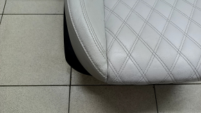 Scaun pasager Mitsubishi Outlander 22-26 cu airbag, electric, încălzit, piele gri, curățabil chimic