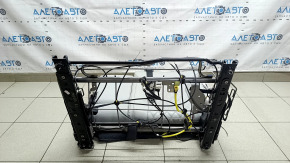 Spătar banchetă spate Mitsubishi Outlander 22-26, stânga, piele gri, cu centură și cotieră, cu cadru, arsă, curățabilă chimic