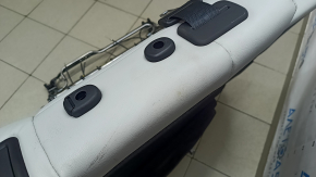 Spătar banchetă spate Mitsubishi Outlander 22-26, stânga, piele gri, cu centură și cotieră, cu cadru, arsă, curățabilă chimic