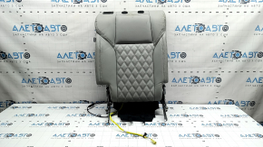 Spătar banchetă spate Mitsubishi Outlander 22-26, dreapta, cu airbag, piele gri, cu cadru superior, curățabil chimic
