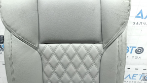Spătar banchetă spate Mitsubishi Outlander 22-26, dreapta, cu airbag, piele gri, cu cadru superior, curățabil chimic