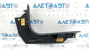Ornamente prag ușă stânga față Jeep Compass 17-26, negre, zgârieturi