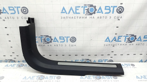 Prag interior ușă dreapta față negru Volvo XC90 16-23 cu inserție cromată, zgârieturi