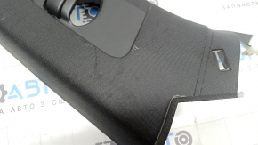 Ornamente montan stânga față spate pentru Volvo XC90 16-26, negru, material textil, zgârieturi, curățare chimică