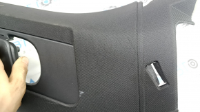 Ornamente montan stânga față spate pentru Volvo XC90 16-26, negru, material textil, zgârieturi, curățare chimică