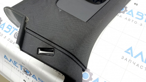 Ornamente montan stânga față spate pentru Volvo XC90 16-26, negru, material textil, zgârieturi, curățare chimică