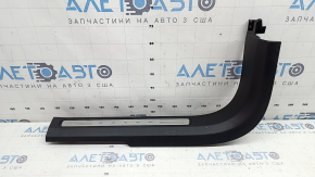 Prag interior ușă stângă față negru Volvo XC90 16-23 cu inserție cromată, zgârieturi
