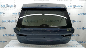 Дверь багажника голая со стеклом Volvo XC60 18-26 с проводкой, тонировка, синий 723, царапины, царапина на стекле