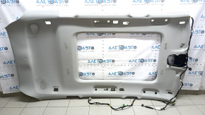 Tapițerie plafon Volvo XC90 16-22 pentru geamuri panoramice, pentru 2 rânduri de scaune, gri, cu microfoane și grile de difuzoare, curățabil chimic, cute