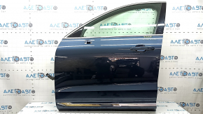 Дверь в сборе передняя левая Volvo XC60 18-26 Keyless, синий 723, изогнут молдинг, царапины на молдинге