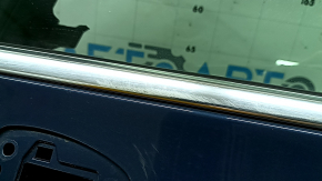 Дверь в сборе передняя левая Volvo XC60 18-26 Keyless, синий 723, изогнут молдинг, царапины на молдинге