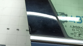 Дверь в сборе передняя правая Volvo XC60 18-26 Keyless, синий 723, царапины на молдинге и накладке