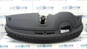 Торпедо передняя панель с AIRBAG Volvo XC60 18-26 кожа черная серая строчка, под проекцию, под чистку