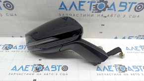 Ansamblu oglindă laterală dreapta Kia Sportage 23-26, 8 pini, semnalizator, încălzit, BSM, negru lucios + textură