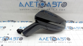 Ansamblu oglindă retrovizoare stânga pentru Kia Sportage 23-26, 8 pini, semnalizare, încălzită, BSM, negru lucios + textură