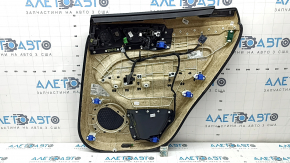 Ornamente ușă, spate stânga, Volvo XC60 18-26, negru, cotieră și inserție, piele Nappa, maro, cu strat protector, bare de protecție, fixare ruptă