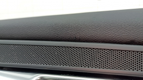 Panou decorativ ușă spate dreapta Volvo XC60 18-26 negru, cotieră și inserție piele Nappa maro, cu strat protector, zgârieturi