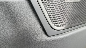 Panou decorativ ușă față dreapta Volvo XC60 18-26 negru, cotieră și inserție piele Nappa maro, cu strat protector Harman Kardon, bare de protecție