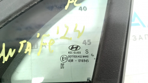 Стекло двери треугольник с уплотнителем переднее левое Hyundai Santa Fe 24-26