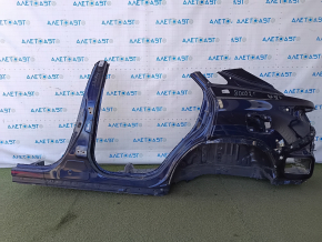 Aripă spate stânga Lexus RX350 RX450h 16-22 sub BSM, tăiată, cu stâlp central, albastru
