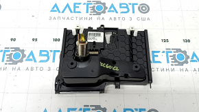 Buzunar consola centrală cu ornamente din lemn de tei liniar Volvo XC60 18-26, crom și brichetă