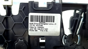 Buzunar consola centrală cu ornamente din lemn de tei liniar Volvo XC60 18-26, crom și brichetă