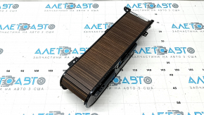 Suporturi de pahare pentru consola centrală Volvo XC60 18-26 din lemn de tei liniar cu crom, pentru încărcare wireless