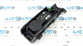 Suporturi de pahare pentru consola centrală Volvo XC60 18-26 din lemn de tei liniar cu crom, pentru încărcare wireless