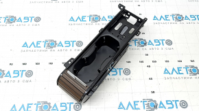 Suporturi de pahare pentru consola centrală Volvo XC60 18-26 din lemn de tei liniar cu crom, pentru încărcare wireless
