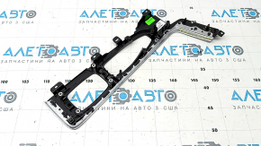 Ornamente consolă centrală Volvo XC60 22-26, negru lucios cu crom, zgârieturi, suport îndoit