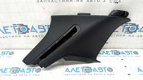 Ornament montant spate stânga în spatele geamului, Volvo XC60 18-26, negru, zgârieturi