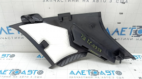 Ornament montant spate stânga în spatele geamului, Volvo XC60 18-26, negru, zgârieturi