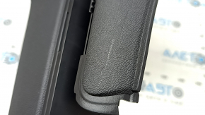 Ornament montant spate stânga în spatele geamului, Volvo XC60 18-26, negru, zgârieturi