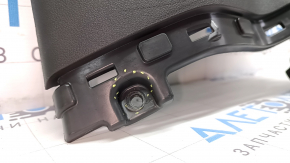 Ornament montan spate stânga Hyundai Santa Fe 24-26 gri închis, crăpătură în suport
