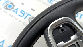 Volan încălzit din piele neagră Volvo XC60 18-23, tip 1, cu lovituri