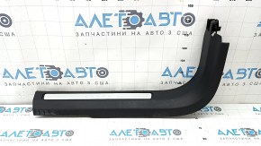 Prag ușă stânga față negru Volvo XC60 18-26 cu inserție cromată, zgârieturi, necesită curățare