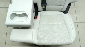 Bancheta stânga spate, rândul 2, Hyundai Santa Fe 2024-2026, cu airbag, piele gri, cu centură și cotieră, electrică, curățabil chimic