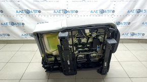 Bancheta stânga spate, rândul 2, Hyundai Santa Fe 2024-2026, cu airbag, piele gri, cu centură și cotieră, electrică, curățabil chimic