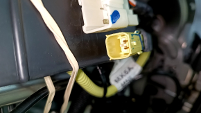 Bancheta stânga spate, rândul 2, Hyundai Santa Fe 2024-2026, cu airbag, piele gri, cu centură și cotieră, electrică, curățabil chimic
