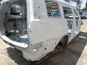 Aripă spate dreapta Hyundai Santa Fe 24-26 pe caroserie, albă, lovită