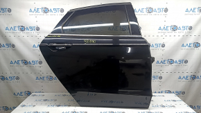 Ansamblu ușă spate dreapta fără cheie pentru Ford Fusion mk5 13-20, negru G1, ornamentele și mânerul cromate