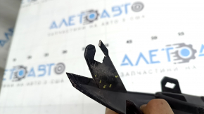Ornamente bară spate Ford Fusion mk5 13-19 pentru țeavă dublă, negru lucios, suport rupt, elemente de fixare crăpate