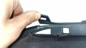 Ornamente bară spate Ford Fusion mk5 13-19 pentru țeavă dublă, negru lucios, suport rupt, elemente de fixare crăpate