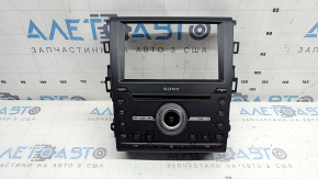 Панель управления радио Ford Fusion mk5 13-20 SYNC 3 SONY с подогревом и вентиляцией, царапины