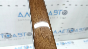 Panou decorativ consolă centrală Audi A5 F5 18-25, lemn de nuc, zgârieturi