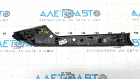 Ornamente ușă dreapta față Audi A5 F5 17-25, lemn de nuc, zgârieturi