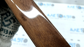 Ornamente ușă spate stânga Audi A5 F5 18-25 5D, lemn de nuc, zgârieturi
