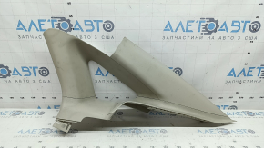 Ornament stâlp spate dreapta sus pentru Ford Fusion mk5 2017-2019, gri, zgâriat, necesită curățare chimică, suport defect