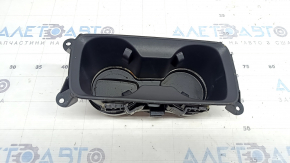 Подстаканники центральной консоли Ford Fusion mk5 17-20 черный с подсветкой, без коврика